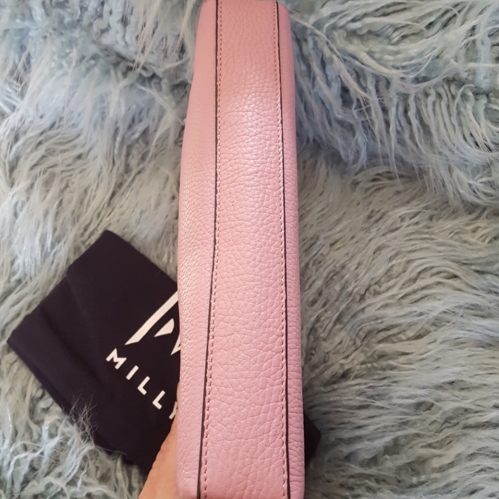 NWT Milly Astor pink clutch with band & tassel - Picture 7 of 7